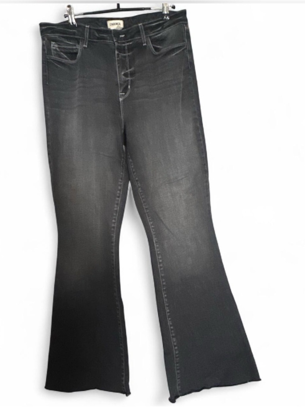 L'AGENCE Women's Black Faded Flare Jeans